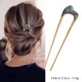 Shell Hairpin Metal U Shaped Hair Pins Hair Fork U French Hair Pin Simple And Fashionable Hair Accessories For Women. 