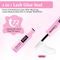 ISEEN Lash Bond and Seal 10ml for Lash Clusters Super Hold Long-Lasting Non-Irritating Eyelash Glue for DIY at Home. 