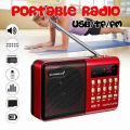 YUEGAN YG 011U Mini Portable Radio Handheld Digital FM USB TF MP3 Player AUX Speaker Rechargeable FM Radio. 