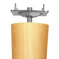 4PCS Furniture Leg Mounting Plates with Screws, M7 T-Plates Brackets for Sofa, Couch and Table Legs. 