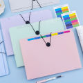 1 student file folder with cute transparent accordion style storage bag with 5 compartments for organizing tools. 