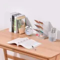 Pen Organizer Desk Organization Cute Desk Pencil Markers Cup Holder Storage Box Set Multi-Functional Stationary for Home Office. 