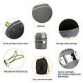 Camping Cookware Mess Kit Ultralight Camping Pot Set Outdoor Cooking Tableware for Hiking Trekking Picnic Fishing Mountaineering.