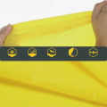 1/3/5PCS Yellow Portable Disposable Plastic Adult Raincoat Yellow Hooded Raincoat Windproof And Rainproof Fishing Hiking Cycling.