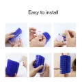 1PC Cat Self Groomer Wall Corner Massage Comb Grooming Brush Soft Rubber Bristles Kitten Massager Tool Fit Flat Corner Hand Hold. 