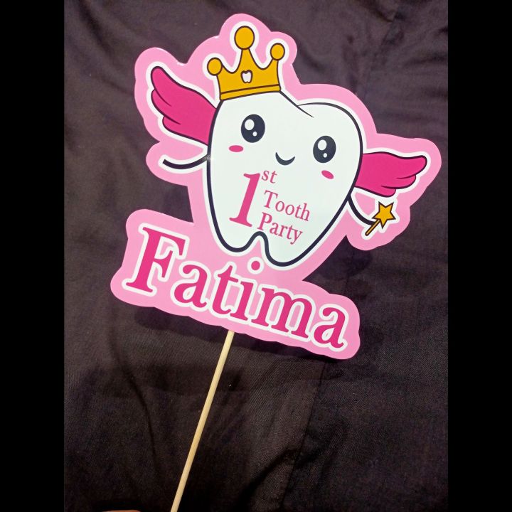 First%20Tooth%20Foil%20Balloon,%20Customised%20Cake%20topper,%20cupcake%20toppers%20set%20-%20Image%204