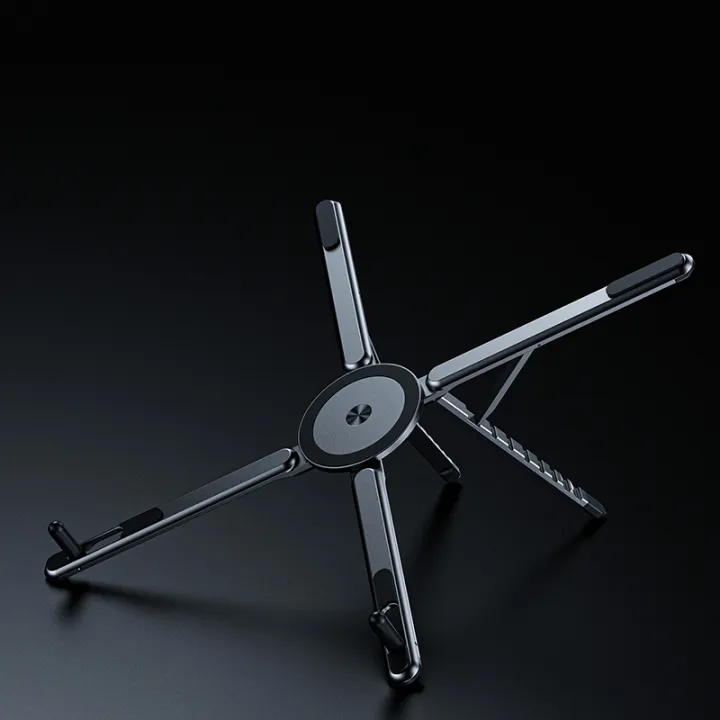 Kimdoole%203-in-1%20Multifunctional%20Mobile%20Phone%20Tablet%20And%20Laptop%20Stand%20Powerful%20Magnetic%20Aluminum%20Alloy%20Folding%20Portable%20Stand%20-%20Image%206