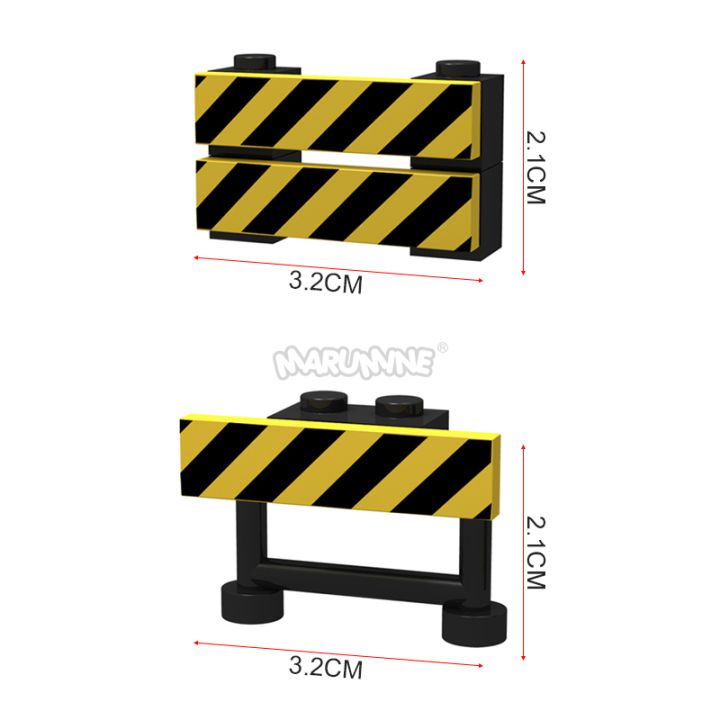 Marumine%20Traffic%20Road%20Sign%20Light%20Lamp%20MOC%20Block%20Brick%20Parts%20City%20Street%20View%20Building%20Accessories%20Barrier%20Speed%20Limit%20Warning%20-%20Image%205