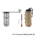 CAMPINGMOON Outdoor Camping Hand Brewed Coffee Grinder, Hand Cranked Coffee Mill, Stainless Steel Grinding Core. 