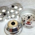 Aluminium Idli Make Idly Steamer Cooker With 2 Idly Plates (14 idly ) Medium. 