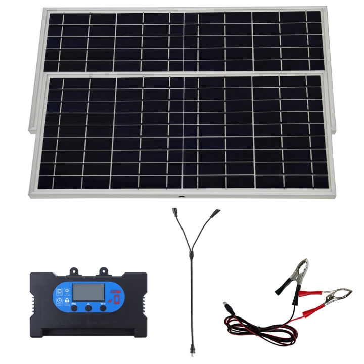 20W%2018V%20Outdoor%20Solar%20Panel%20Charger%20Flexible%20Solar%20Panel%20Kit%20with100A%20controller%20For%20Travel%20Camping%20Phone%20Car%20Battery%20Generator%20-%20Image%204