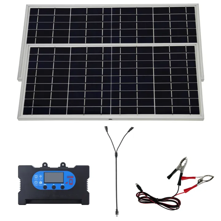 20W%2018V%20Outdoor%20Solar%20Panel%20Charger%20Flexible%20Solar%20Panel%20Kit%20with100A%20controller%20For%20Travel%20Camping%20Phone%20Car%20Battery%20Generator%20-%20Image%204