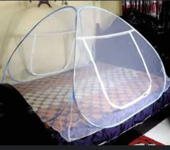 Portable%20Double%20Bed%20Full%20Cover%20Mosquito%20Net%20with%20Lace%20Border%20and%20Zipper%20-%20Lightweight,%20Foldable%20&%20Easy%20to%20Pack%20-%20Image%206