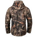 Men's Silent Soft Shell Camouflage Tactical Jacket Waterproof Warm Fleece Hunting Jackets Outdoor Hiking Fishing Hooded Coat.