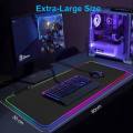 Iremax RGB gaming mouse pad black gaming mouse pad speed mouse pad with RGB light glowing Symphony game led mouse pad with lights 7colors. 