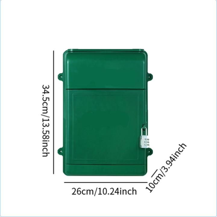 Wall%20Hanging%20Mailbox%20Post%20Box%20with%20Code%20Lock%20Donation%20Box%20Postbox%20Drop%20Box%20for%20Envelopes,%20Newspapers%20-%20Image%206