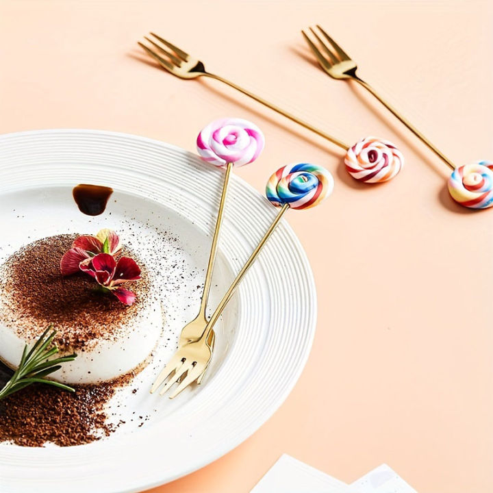 4PCS%20Stainless%20Steel%20Creative%20Candy%20Donut%20Dessert%20Fork%20Coffee%20Spoon%20Stirring%20Spoon%20Cartoon%20Creative%20Fork%20-%20Image%203