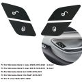 Car Door Lock Unlock Switch Button Decoration Sticker for Mercedes Benz C E S Class GLC W205 W213 X253 Vito W447 W222 Car Access. 
