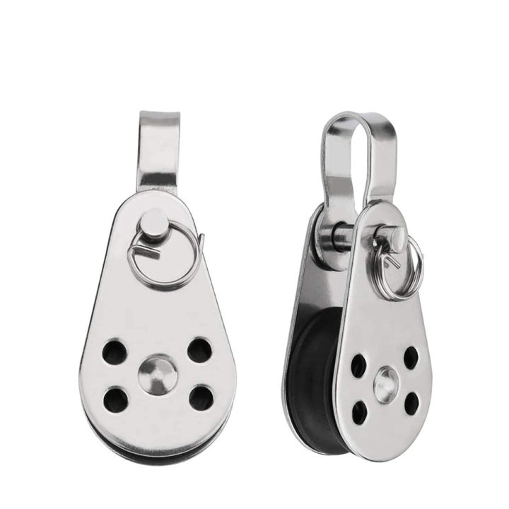 2Pcs 25MM Wire Single Pulley Block In 304 Stainles... – Grandado - Foto 2