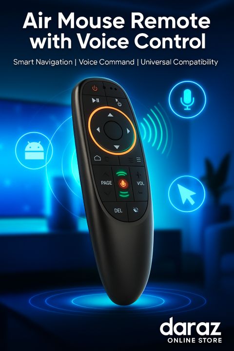 Universal Voice Remote With USB Dongle - Air Mouse Remote With Voice Command -  Voice Remote G10S - Voice Remote For Android Tv Box, Smart Led Tv And Android TVs