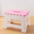 Folding Stool Extra Thick Plastic Portable Seat for Bathroom Shower Garden and Outdoor Compact Storage Design. 