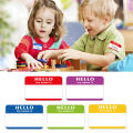 1 Roll/300Pcs Name Tags Stickers Hello My Name Is Labels For Office Meeting School Home Decor Art DIY Ornament Room Decoration. 