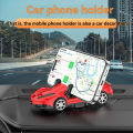 Car Dashboard Phone Holder Rotatable Sports Car Style Mobile Device Stand for Vehicle Console. 