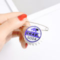 Grape Soda Bottle Cap Pins Brooches Shirt Lapel Pins Ellie Badge Grape Soda. 