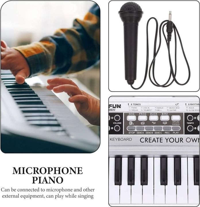 BigFun%2037%20keyborad%20Children's%20Electronic%20Organ%20Electronic%20Keyboard%20Piano%20Children%20Piano%20Multipurpose%20Piano%20Toy%20Kids%20Piano%20Toy%20Piano%20Keyboard%20Pianos%20for%20Kids%20Intelligent%20Toy%20Music%20Microphone%20Plastic%20-%20Image%206