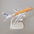 ANA Japanese Airlines Airbus A380 (Orange, Blue or Turquoise) 20cm High Quality Die Cast Model On Stand. 