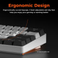 DAREU EK861S RGB Wired Mechanical Keyboard 61 Keys Red Switches ABS Keycaps N-key Rollover with Magnetic Feet. 