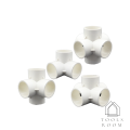 White PVC Joint Core DIY joint 3 way Joint 4 way uPVC water pipe PVC agriculture joint. 