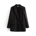HXAO Blazer Woman Black Beige Khaki Blue Green Gray Women coat Fashion Office Wear Women's Blazers Jacket Outerwears 2024. 