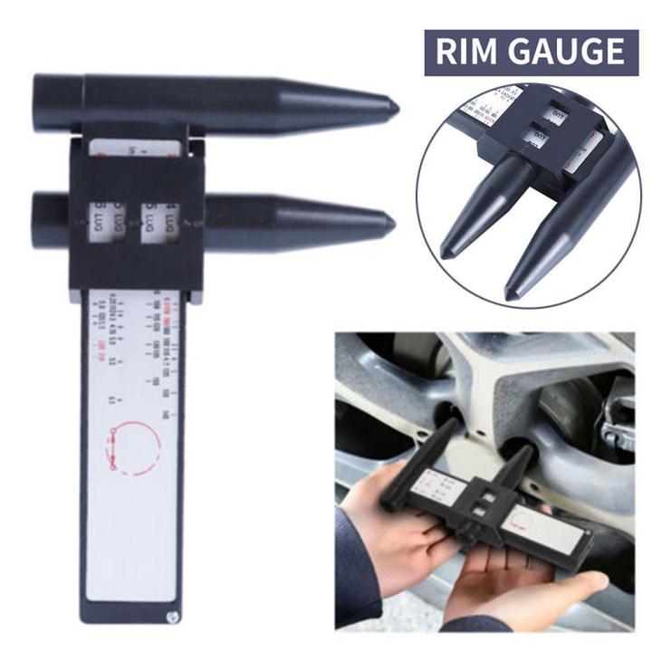 Wheel Rim Bolt Pattern Sliding PCD Measuring Tool Gauge Ruler 8 Holes ...