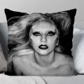 Hot Singer Lady Gaga Disease Pillow Case Square Pillow Bedroom Sofa LeisureComfort Cushion Car Living Room Home Decoration 40X40. 