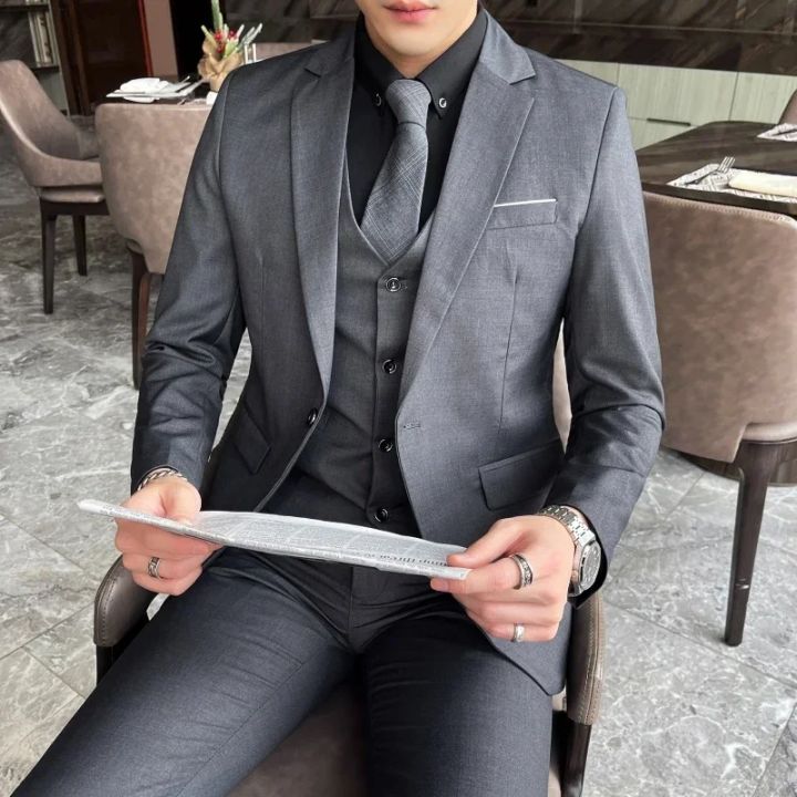 S-9XL%20New%20(Blazer+Vest+Pants)%20Men's%20Fashion%20Business%20Gentleman%20Professional%20Formal%20Dress%20Korean%20Version%20Banquet%20Dress%20Suit%206XL%20-%20Image%204