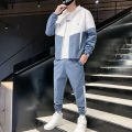 2026 Men Tracksuit Casual Joggers Hooded Sportswear Jackets And Pants 2 Piece Sets Hip Hop Running Sports Suit.