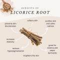 Organic Licorice roots ( Mulethi ) whole 100 grams 100% pure - ملٹھی ثابت - Liquorice / Glycyrrhiza glabra / Liqurice Liqorice Liqurise Licorise Likorice Mulathi Mullethi Mullathi Mulathe  Mulati Muleti mulato Mullati root roots - Herbal Pure. 