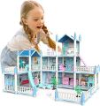 Beautiful Home Doll House Set with Rooms and Furniture Accessories Play Dream House for Girls. 