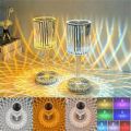 Rechargeable Diamond Crystal Table Lamp Acrylic Desk Decor Atmosphere Lamp LED Bedside Night Light For Bedroom/Living Room. 
