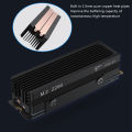 COOLLEO M.2 2280 SSD Heat sink with 14.8W/MK Thermal Pad 2 Heat Pipes Solid State Drive Radiator For M.2 NVMe 2280 SSD Cooler. 