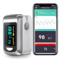 HealthTree Finger Pulse Oximeter Blood Oxygen Saturation SpO2 PI Oximetro De Dedo Pulsioximetro Oxymeter Bluetooth APP Control. 