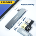 Essager 3-in-1 USB C HUB High Speed 3 Ports Type-C to USB 3.0 Multi Splitter Adapter For HUAWEI Xiaomi Macbook Pro OTG Connector. 