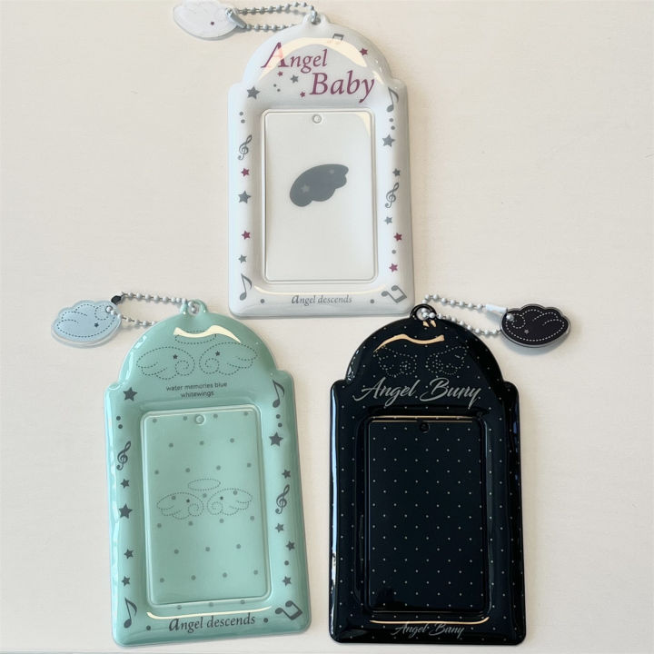 Ins Style Star Card Protection Cover Keychain Pendant 3inch Idol Photo Card Holder Bus Card Case