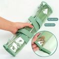 1 Large Capacity Portable Transparent Waterproof Handheld Folder, Expandable File Storage Bag, PVC Self-Adhesive File Bag for of. 