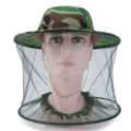 Anti Insect Mesh Fishing Caps Mosquito Head Net Camouflage Bee Veil Hat Outdoor Face Cover Sun Protection for Beekeeping Hiking.