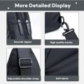 Lightweight Men's Chest Bag, Adjustable Shoulder Strap, Multi Pocket Storage, Casual Chest Bag, Outdoor Sports Hiking Sling Bag. 