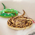 Realistic 190CM Rattlesnake Black Man Snake Bar Stuffed Plush Toys Funny Snake Doll Kids Mischievous Plush Dolls Festival . 
