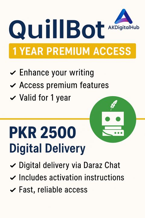 QuillBot – 1 Year Premium Access | Digital Delivery | Research Writing ...