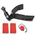 Full Face Helmet Chin Mount Holder for Hero 11 10 9 8 7 DJI Insta360 Camera Strap Flodable Front Chin Mount Accessory.